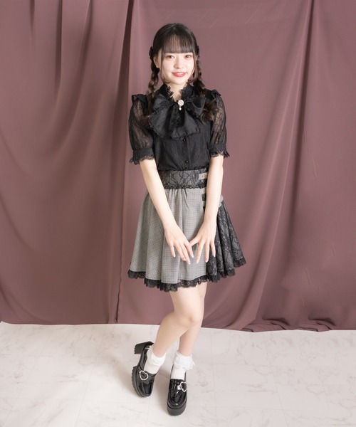 ROJITA(ロジータ)の「シアーリボンレースTOPS(シャツ/ブラウス・レディース・ホワイト/パープル/ブラック・FREE)」の14枚目の写真