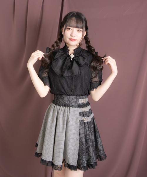 ROJITA(ロジータ)の「シアーリボンレースTOPS(シャツ/ブラウス・レディース・ホワイト/パープル/ブラック・FREE)」の10枚目の写真