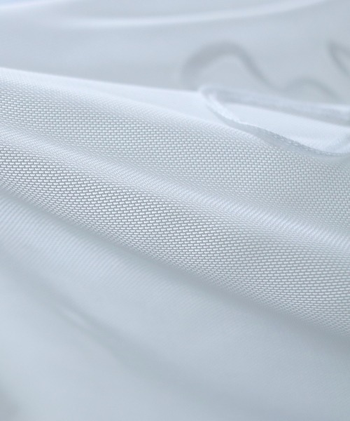 cheriella（シェリエラ）の「【cheriella】WEB限定テープ刺繍メッシュシアーカットソー（Tシャツ/カットソー・レディース・ホワイト/ブラック・M）」の7枚目の写真