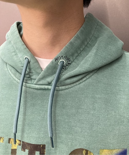 SCOTCH&SODA（スコッチアンドソーダ）の「グラフィック フーディ【167221】（スウェット・メンズ・オフホワイト/グリーン・MEDIUM/LARGE/SMALL）」の10枚目の写真