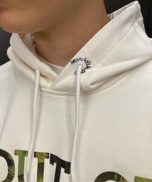 SCOTCH&SODA（スコッチアンドソーダ）の「グラフィック フーディ【167221】（スウェット・メンズ・オフホワイト/グリーン・MEDIUM/LARGE/SMALL）」の7枚目の写真
