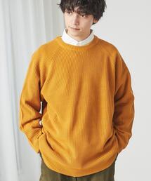 coen | [洗える]アクリルカタアゼクルーネックニット(ニット/セーター)