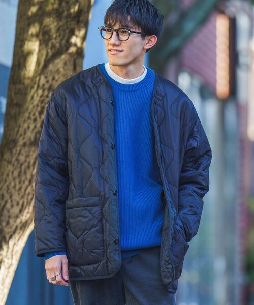 coen（コーエン）の「[洗える]アクリルカタアゼクルーネックニット（ニット/セーター・メンズ・ブラック/コバルトブルー/マスタード/ダークグリーン・MEDIUM/LARGE/X-LARGE/SMALL）」の8枚目の写真