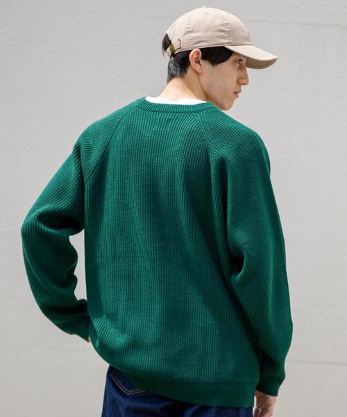 coen（コーエン）の「[洗える]アクリルカタアゼクルーネックニット