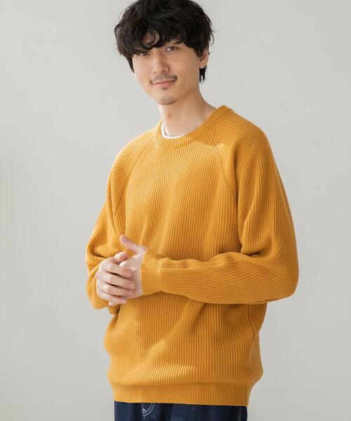 coen（コーエン）の「[洗える]アクリルカタアゼクルーネックニット（ニット/セーター・メンズ・ブラック/コバルトブルー/マスタード/ダークグリーン・MEDIUM/LARGE/X-LARGE/SMALL）」の16枚目の写真