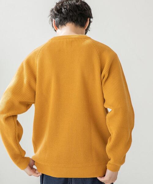 coen（コーエン）の「[洗える]アクリルカタアゼクルーネックニット（ニット/セーター・メンズ・ブラック/コバルトブルー/マスタード/ダークグリーン・MEDIUM/LARGE/X-LARGE/SMALL）」の18枚目の写真