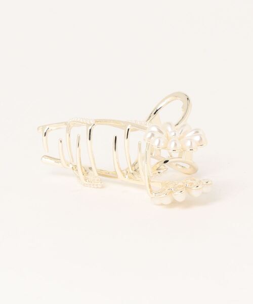 Simone Rocha フラワーヘアクリップ ミント/パール OS WEB限定】シングルフラワーパールバンスクリップ / Phoebe
