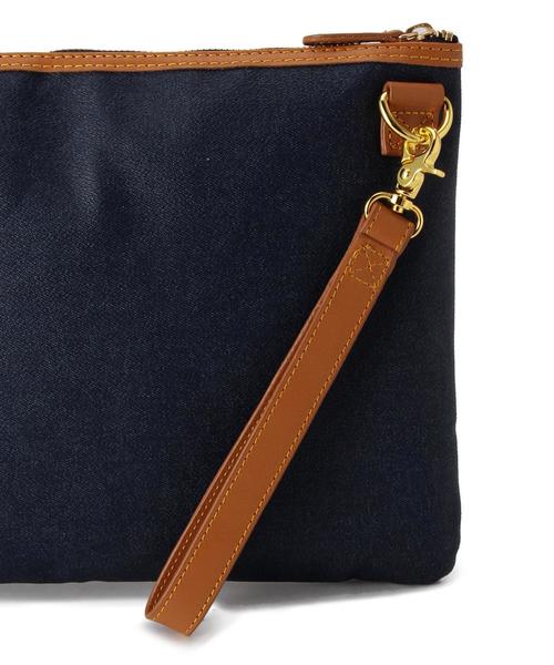 green label relaxing(グリーンレーベルリラクシング)の「□AP DENIM PVC ドキュメントケース(クラッチバッグ・メンズ・ネイビー・フリー)」の4枚目の写真