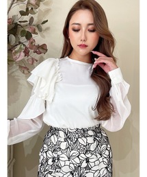 DURAS | ２ＷＡＹオープンショルダーシアーブラウス(シャツ/ブラウス)