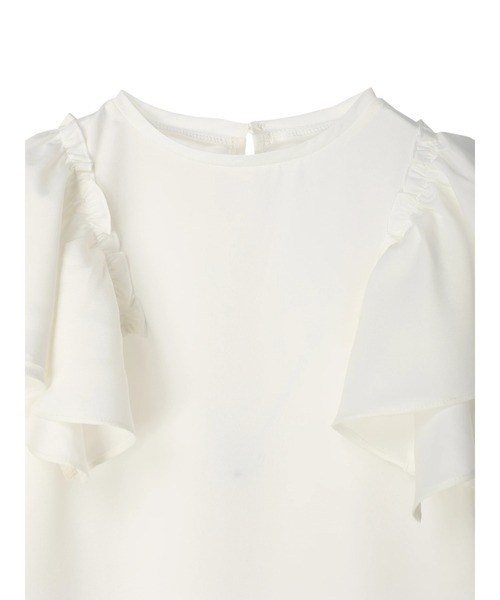 DURAS（デュラス）の「２ＷＡＹオープンショルダーシアーブラウス（シャツ/ブラウス・レディース・ホワイト/ブラック・FREE）」の10枚目の写真