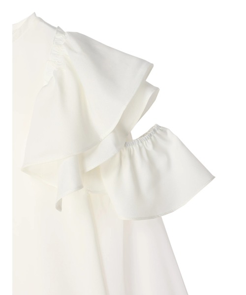 DURAS（デュラス）の「２ＷＡＹオープンショルダーシアーブラウス（シャツ/ブラウス・レディース・ホワイト/ブラック・FREE）」の11枚目の写真