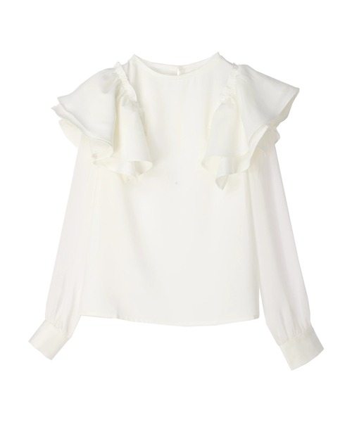 DURAS（デュラス）の「２ＷＡＹオープンショルダーシアーブラウス（シャツ/ブラウス・レディース・ホワイト/ブラック・FREE）」の15枚目の写真