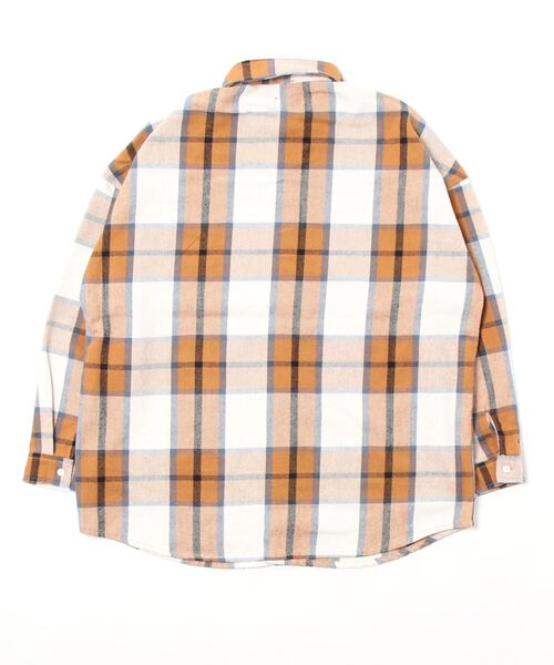 BACK NUMBER（バックナンバー）の「【BACK NUMBER】ヘビーネルシャツ（シャツ/ブラウス・メンズ・ブラック/ベージュ/グリーン・M/L/XL）」の4枚目の写真