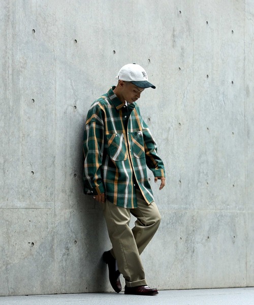 BACK NUMBER（バックナンバー）の「【BACK NUMBER】ヘビーネルシャツ（シャツ/ブラウス・メンズ・ブラック/ベージュ/グリーン・M/L/XL）」の10枚目の写真