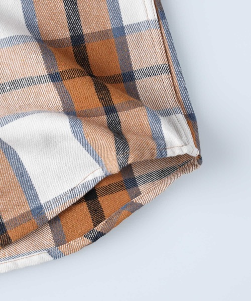 BACK NUMBER（バックナンバー）の「【BACK NUMBER】ヘビーネルシャツ（シャツ/ブラウス・メンズ・ブラック/ベージュ/グリーン・M/L/XL）」の16枚目の写真