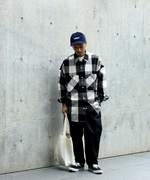 BACK NUMBER（バックナンバー）の「【BACK NUMBER】ヘビーネルシャツ（シャツ/ブラウス・メンズ・ブラック/ベージュ/グリーン・M/L/XL）」の19枚目の写真