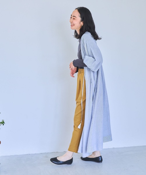 studio CLIP（スタディオクリップ）の「【みんなのリクエストパンツ】テーパードパンツ（その他パンツ・レディース・ブラック/カーキ/その他7/ボルドー/マスタード/モカ/ライトベージュ・SMALL/MEDIUM/LARGE/X-LARGE/XX-LARGE/XXX-LARGE）」の13枚目の写真