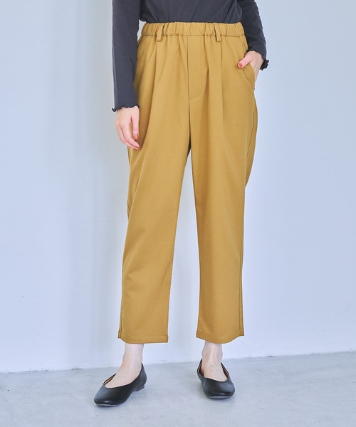 studio CLIP（スタディオクリップ）の「【みんなのリクエストパンツ】テーパードパンツ（その他パンツ・レディース・ブラック/カーキ/その他7/ボルドー/マスタード/モカ/ライトベージュ・SMALL/MEDIUM/LARGE/X-LARGE/XX-LARGE/XXX-LARGE）」の14枚目の写真