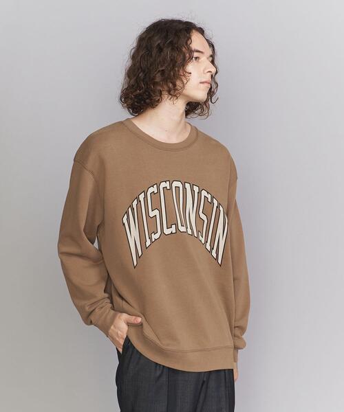 HEAR MY NAME（ヒアマイネーム）の「【別注】 ＜HEARMYNAME＞ LOGO SWEAT/スウェット（スウェット・メンズ・ナチュラル/ブラック/ブラウン・L/M/XL）」の2枚目の写真