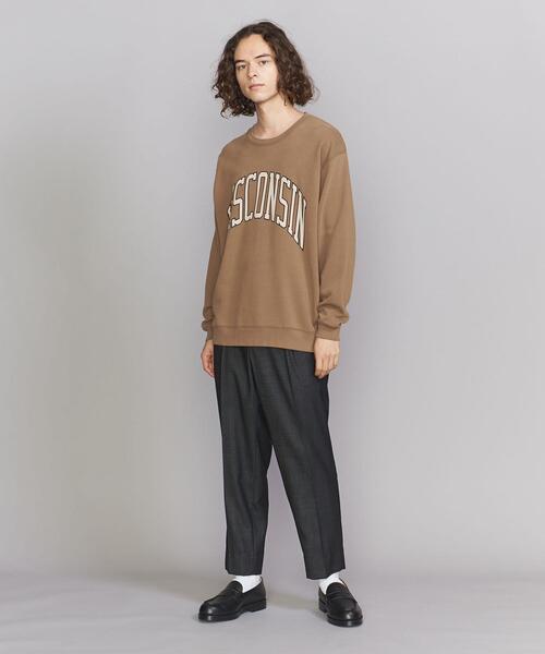 HEAR MY NAME（ヒアマイネーム）の「【別注】 ＜HEARMYNAME＞ LOGO SWEAT/スウェット（スウェット・メンズ・ナチュラル/ブラック/ブラウン・L/M/XL）」の4枚目の写真