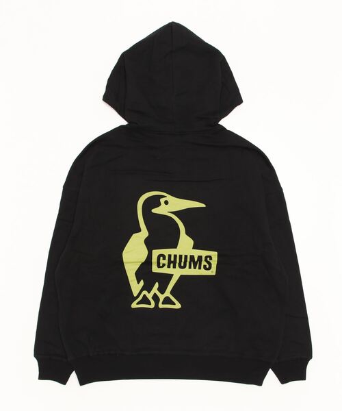 CHUMS（チャムス）の「CHUMS/チャムス オーバーサイズ ビッグロゴ バックプリントパーカー/裏起毛 ブービーパーカー/Oversized Big Booby Pullover Parka CH00-1362（パーカー・メンズ・グリーン/グレー/ホワイト/ブラック/レッド・L/M/XL）」の8枚目の写真