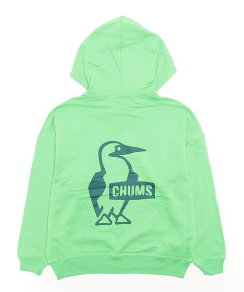 CHUMS（チャムス）の「CHUMS/チャムス オーバーサイズ ビッグロゴ バックプリントパーカー/裏起毛 ブービーパーカー/Oversized Big Booby Pullover Parka CH00-1362（パーカー・メンズ・グリーン/グレー/ホワイト/ブラック/レッド・L/M/XL）」の18枚目の写真