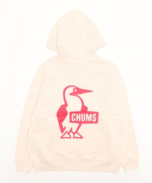 CHUMS（チャムス）の「CHUMS/チャムス オーバーサイズ ビッグロゴ バックプリントパーカー/裏起毛 ブービーパーカー/Oversized Big Booby Pullover Parka CH00-1362（パーカー・メンズ・グリーン/グレー/ホワイト/ブラック/レッド・L/M/XL）」の10枚目の写真
