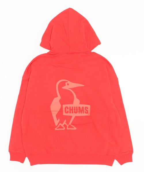 CHUMS（チャムス）の「CHUMS/チャムス オーバーサイズ ビッグロゴ バックプリントパーカー/裏起毛 ブービーパーカー/Oversized Big Booby Pullover Parka CH00-1362（パーカー・メンズ・グリーン/グレー/ホワイト/ブラック/レッド・L/M/XL）」の15枚目の写真