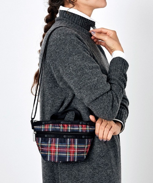 LeSportsac（レスポートサック）の「MINI CROSSBODY ネイビータータン