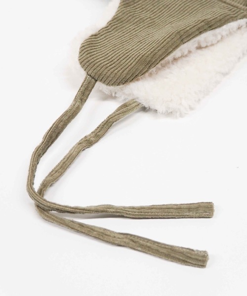 CONTROL FREAK / CTFK(コントロールフリーク)の「CONTROL FREAK(コントロールフリーク)コーデュロイフライトキャップ(キャップ・レディース・ブラック/ベージュ/カーキ・FREE)」の18枚目の写真