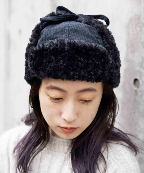 CONTROL FREAK / CTFK(コントロールフリーク)の「CONTROL FREAK(コントロールフリーク)コーデュロイフライトキャップ(キャップ・レディース・ブラック/ベージュ/カーキ・FREE)」の19枚目の写真