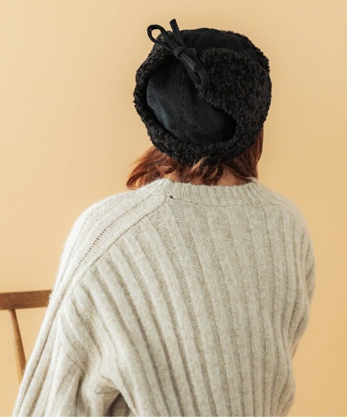 CONTROL FREAK / CTFK(コントロールフリーク)の「CONTROL FREAK(コントロールフリーク)コーデュロイフライトキャップ(キャップ・レディース・ブラック/ベージュ/カーキ・FREE)」の9枚目の写真