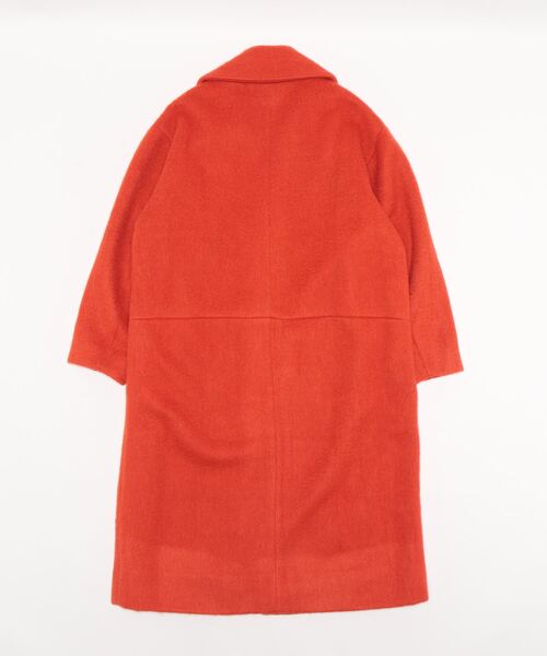 Three Four Time（ｽﾘｰﾌｫｰﾀｲﾑ）の「【Limue】ブークレーウールコート（チェスターコート・レディース・オレンジ・FREE）」の2枚目の写真