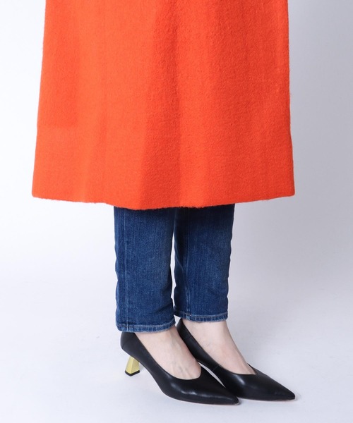 Three Four Time（ｽﾘｰﾌｫｰﾀｲﾑ）の「【Limue】ブークレーウールコート（チェスターコート・レディース・オレンジ・FREE）」の13枚目の写真