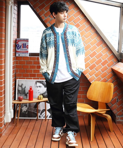 8(eight)(エイト)の「ノルディックカーディガン(カーディガン/ボレロ・メンズ・ブルーグレー/ブラウン・LARGE/MEDIUM)」の8枚目の写真