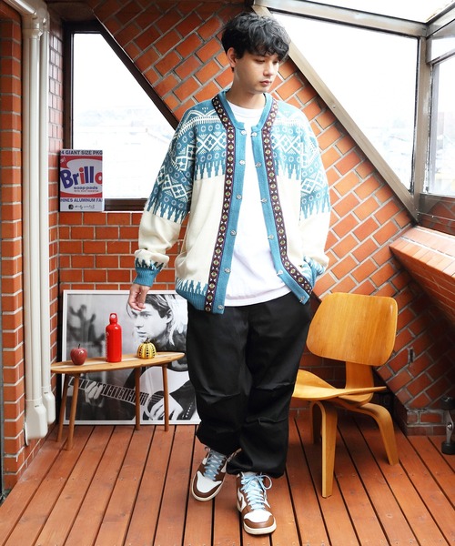 8(eight)(エイト)の「ノルディックカーディガン(カーディガン/ボレロ・メンズ・ブルーグレー/ブラウン・LARGE/MEDIUM)」の9枚目の写真