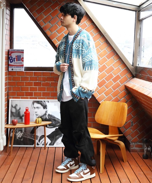 8(eight)(エイト)の「ノルディックカーディガン(カーディガン/ボレロ・メンズ・ブルーグレー/ブラウン・LARGE/MEDIUM)」の10枚目の写真