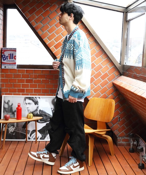8(eight)(エイト)の「ノルディックカーディガン(カーディガン/ボレロ・メンズ・ブルーグレー/ブラウン・LARGE/MEDIUM)」の11枚目の写真