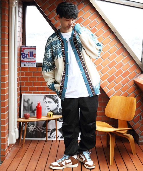 8(eight)(エイト)の「ノルディックカーディガン(カーディガン/ボレロ・メンズ・ブルーグレー/ブラウン・LARGE/MEDIUM)」の12枚目の写真