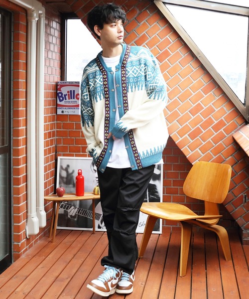 8(eight)(エイト)の「ノルディックカーディガン(カーディガン/ボレロ・メンズ・ブルーグレー/ブラウン・LARGE/MEDIUM)」の14枚目の写真