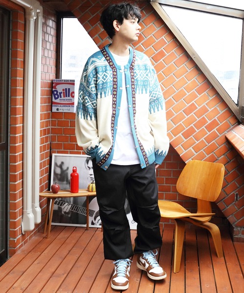 8(eight)(エイト)の「ノルディックカーディガン(カーディガン/ボレロ・メンズ・ブルーグレー/ブラウン・LARGE/MEDIUM)」の15枚目の写真