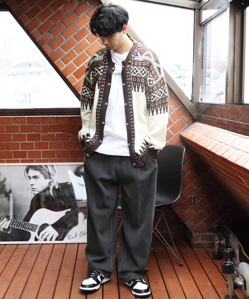 8(eight)(エイト)の「ノルディックカーディガン(カーディガン/ボレロ・メンズ・ブルーグレー/ブラウン・LARGE/MEDIUM)」の20枚目の写真