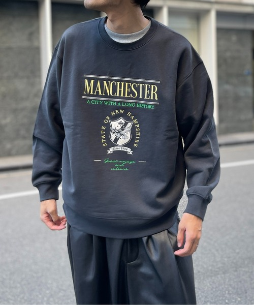 CPCM（シーピーシーエム）の「13オンス裏起毛カレッジロゴ刺繍スウェット（スウェット・メンズ・マスタード/グリーン/グレー/チャコールグレー・MEDIUM/LARGE）」の19枚目の写真