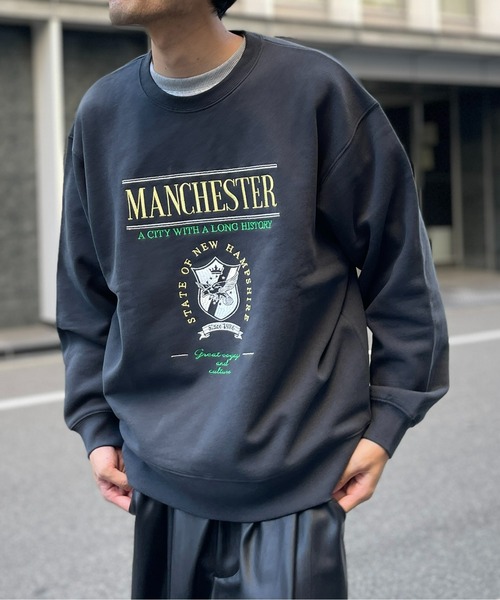 CPCM（シーピーシーエム）の「13オンス裏起毛カレッジロゴ刺繍スウェット（スウェット・メンズ・マスタード/グリーン/グレー/チャコールグレー・MEDIUM/LARGE）」の6枚目の写真