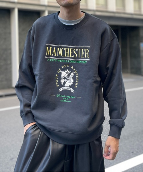 CPCM（シーピーシーエム）の「13オンス裏起毛カレッジロゴ刺繍スウェット（スウェット・メンズ・マスタード/グリーン/グレー/チャコールグレー・MEDIUM/LARGE）」の15枚目の写真