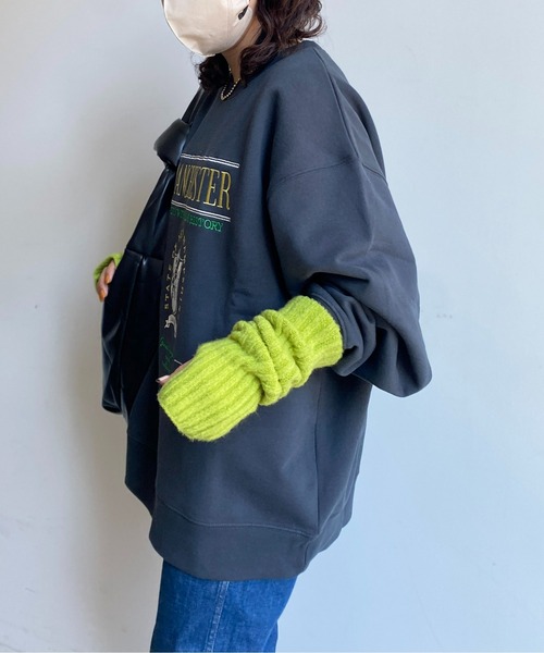 CPCM（シーピーシーエム）の「13オンス裏起毛カレッジロゴ刺繍スウェット（スウェット・メンズ・マスタード/グリーン/グレー/チャコールグレー・MEDIUM/LARGE）」の10枚目の写真