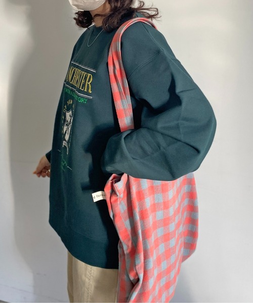 CPCM（シーピーシーエム）の「13オンス裏起毛カレッジロゴ刺繍スウェット（スウェット・メンズ・マスタード/グリーン/グレー/チャコールグレー・MEDIUM/LARGE）」の21枚目の写真