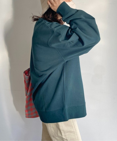 CPCM（シーピーシーエム）の「13オンス裏起毛カレッジロゴ刺繍スウェット（スウェット・メンズ・マスタード/グリーン/グレー/チャコールグレー・MEDIUM/LARGE）」の17枚目の写真