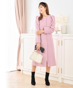 セール】【HANAE MORI】ダブルフェイス ベルト付きコート（その他