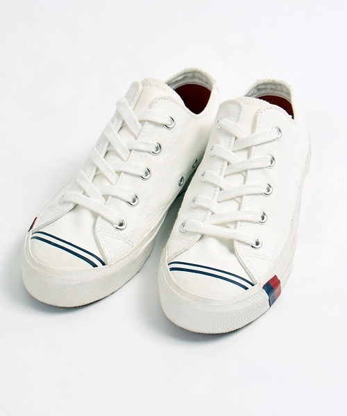 SHIPS KIDS（シップスキッズ）の「PRO-Keds:SHIPS(シップス)40周年 【復刻】BASKETBALL SHOES◆（スニーカー・キッズ・ホワイト/ネイビー・18/17/19/20）」の2枚目の写真